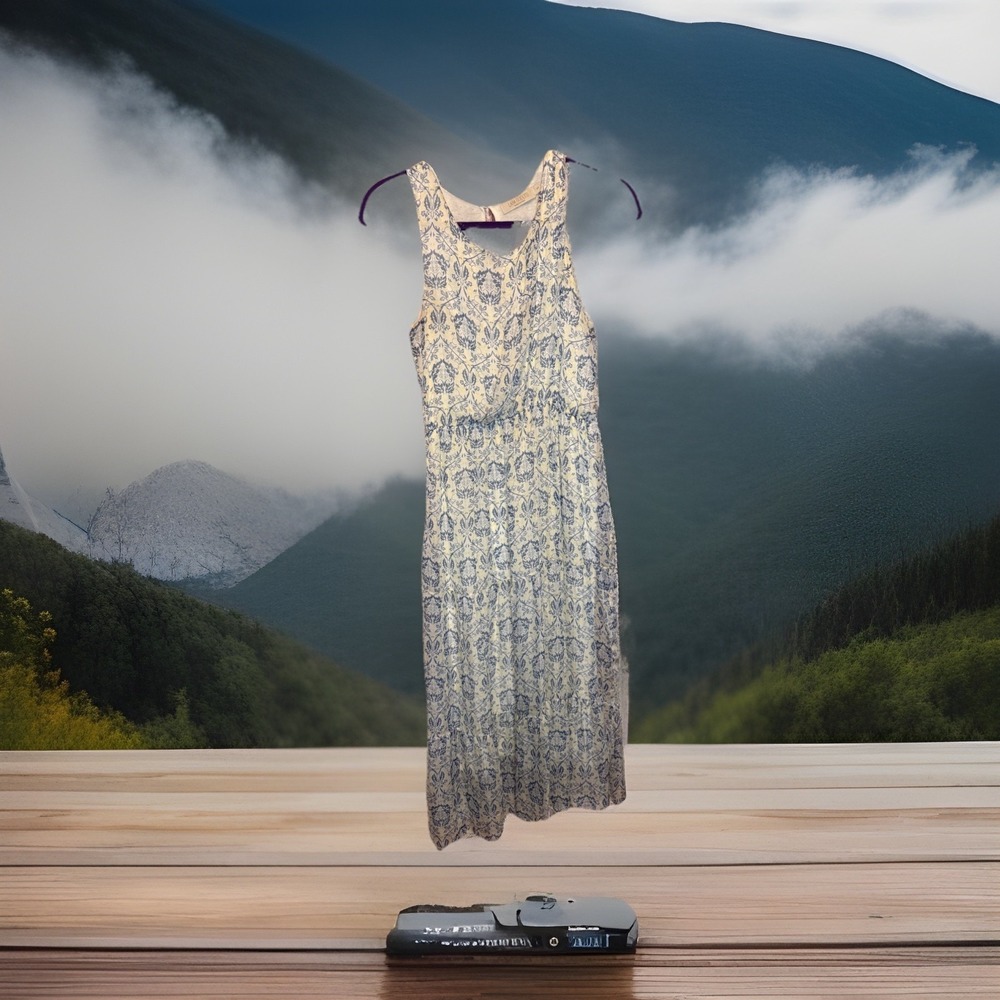 Suzi Chin Maggy Boutique Floral Ruffle Dress Size 4 Belted Made In Italy
